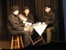 Brendan (Daniel Wright), Brian (Paul Gardner) and Robert (Steve Hill) prepare for their mission