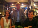 Me, Nicki and Alan in the Fringe Club after the run.