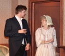 Shifty nephew Dudley (Clem) works his charms on Mrs. Norris (Jess),