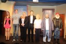 Full cast (left to right): Jayne Stopford-Taylor (Sonja/Candace), Henry Cockburn (Steve/Les), Kayliegh Knox (Sylvia/Sharon), Michael Luke (Jack), Lesley Anderson (May), Colin Clark (Ted), Zam Tee (Lance)